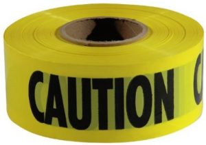 yellow caution tape
